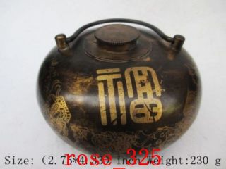 Chinese Ancient Old Copper Pot Of Warm Hands,  Warm Hand Kettle photo