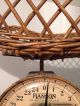 True Antique Baby Nursery Iron Scale With Wicker Basket A,  Vintage Scales photo 1