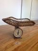 True Antique Baby Nursery Iron Scale With Wicker Basket A,  Vintage Scales photo 7