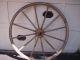 Antique Wooden Wagon /carriage Wheel 48 Inches Tall 3 Inch Wide With Metal Ring Primitives photo 2