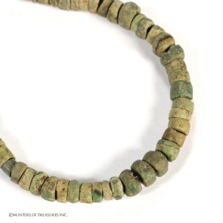 Small Strand Of Ancient Pre Columbian Tairona Green Stone Jadeite Beads Artifact photo