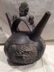 Chimu Pre Columbian Lambayeque Pottery Stirrup Vessel Maize God 700ad - 1350 Ad The Americas photo 5