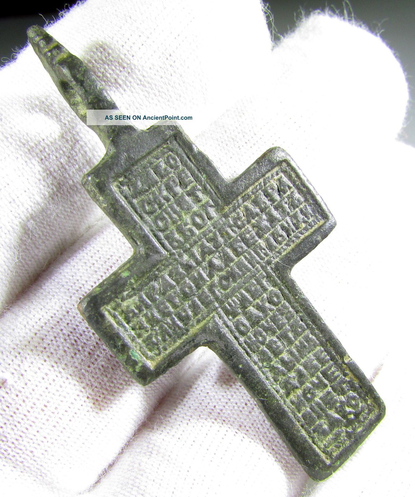Late Medieval Period Bronze Cross Pendant - Wearable Artifact - D41 Roman photo