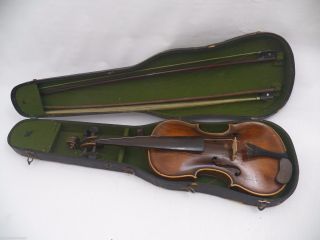 Antique Violin Josephus Matth.  Albanus (copy Of) Made In Germany Matthias Old photo