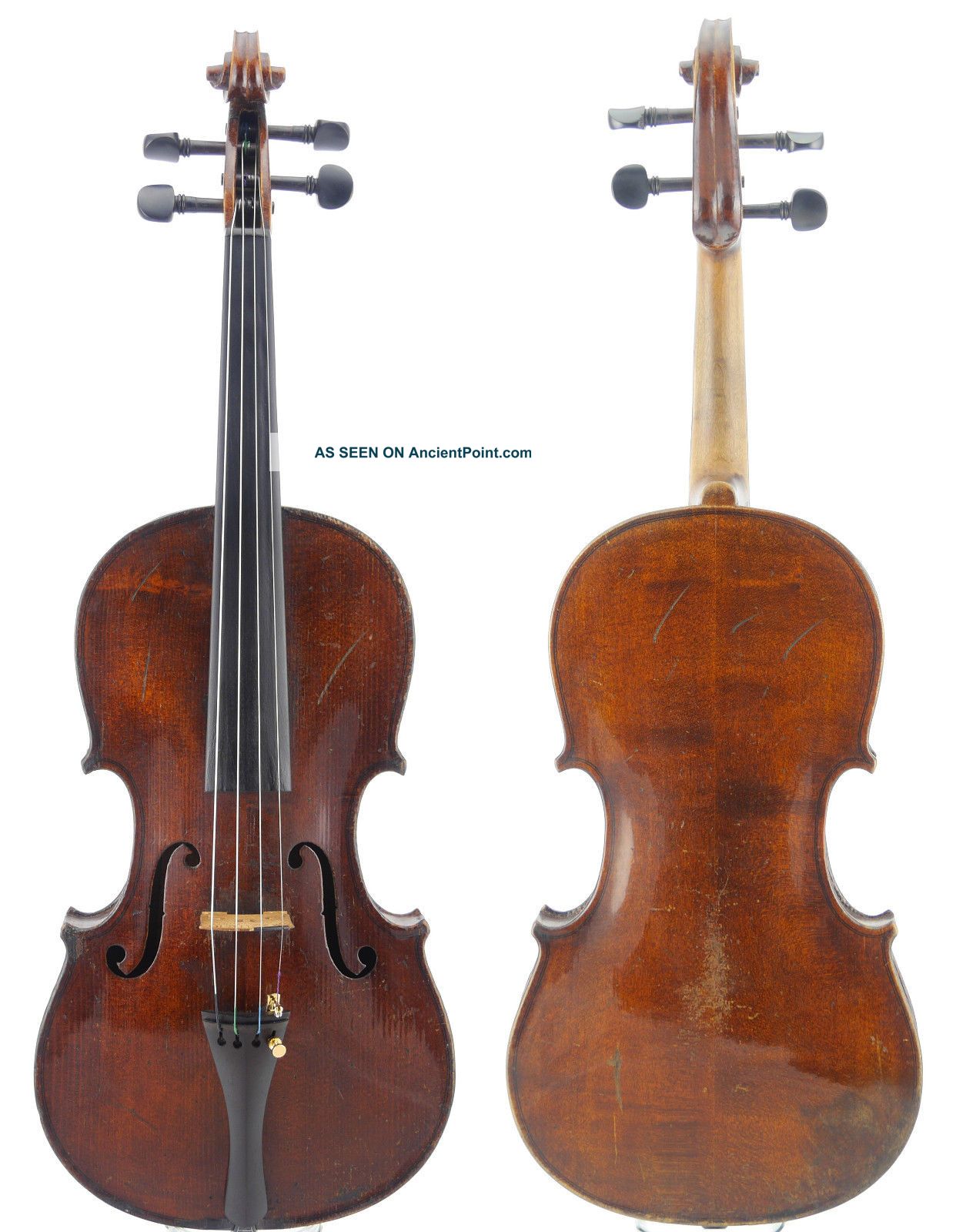 Fine,  Antique Bergmann Andras Labeled 4/4 Old Violin String photo