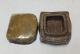 E282: Real Old Japanese Bizen Pottery Incense Case Kogo With Shifuku And Box Other Japanese Antiques photo 6
