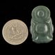 Green 100 Natural Grade A Jade Jadite Buddha Handmade Pendant Necklace（pa - 820） Buddha photo 4