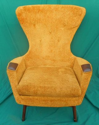 Mid Century Adrian Pearsall Wingback Chair All photo