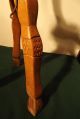 Antique Hand Carved Wood Camel Fold Table Alexandria Egypt Inlaid Pharaoh 1930s Other Ethnographic Antiques photo 3