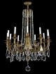 Large Marie Therese Chandelier Bronze Crystal Glass Ornate French Antique Chandeliers, Fixtures, Sconces photo 1