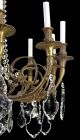 Large Marie Therese Chandelier Bronze Crystal Glass Ornate French Antique Chandeliers, Fixtures, Sconces photo 7