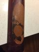 Bamboo Wall Decoration Japanese Vintage Brown Flower Words Natural Hand Carved Other Japanese Antiques photo 3