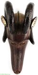 Ekoi Ejagham Horned Leather Animal Head Africa Was $650 Masks photo 1