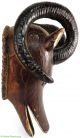 Ekoi Ejagham Horned Leather Animal Head Africa Was $650 Masks photo 2