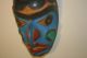 Old Carved Cedar Northwest Coast Mask Primitive Folk Art Antique Paint Native American photo 6