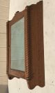 Fine Antique Carved Oak Apothecary Cabinet W Beveled Glass Mirror 1900-1950 photo 2