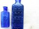 Two Antique/vintage Unusual Cobalt Blue Poison Bottles Collectibles Bottles & Jars photo 4