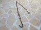 Primitive Antique 18th C Wrought Iron Hearth Chain Trammel Forged 1 Hearth Ware photo 1