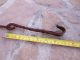 Primitive Antique 18th C Wrought Iron Hearth Chain Trammel Forged 1 Hearth Ware photo 4