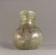 Roman Green Glass Jar Bottle Vessel With Decorative Trail And Vertical Ribs Roman photo 1