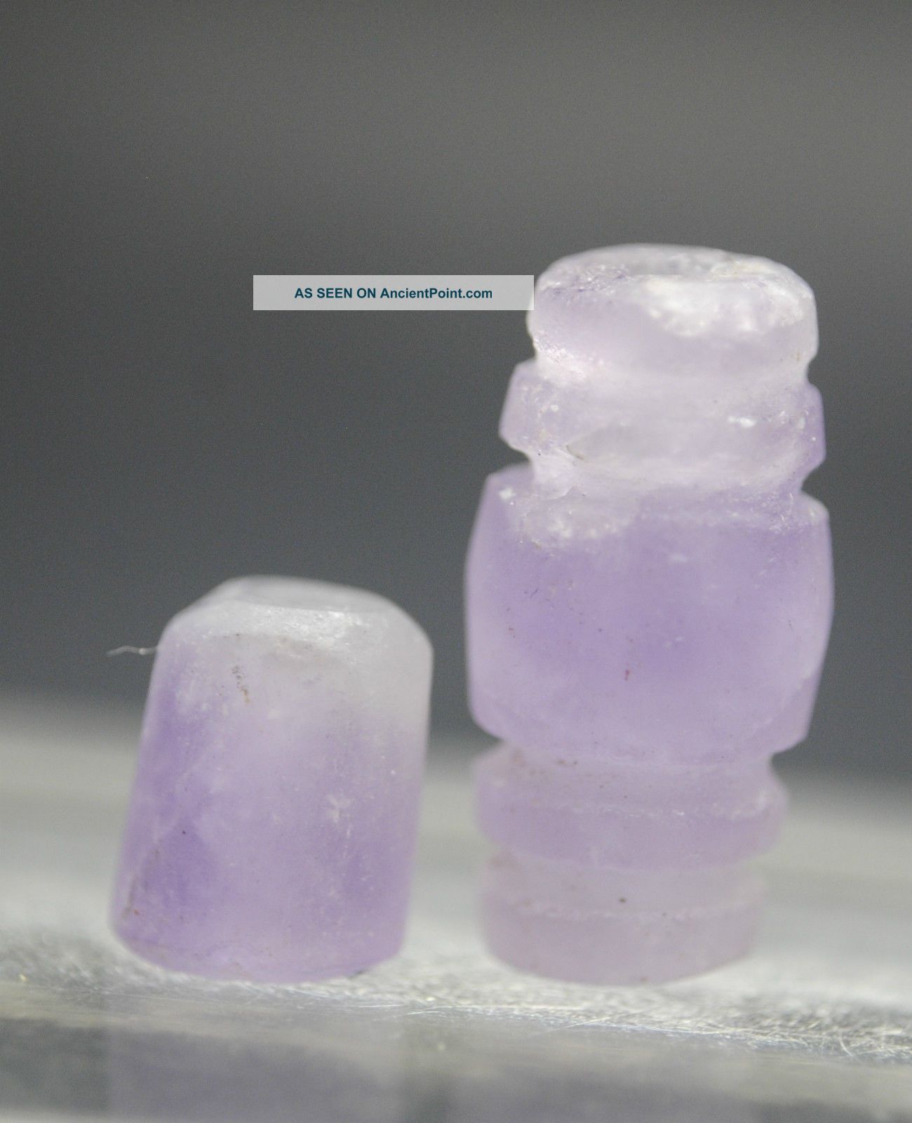 Rare Ancient Egyptian Amethyst Carved Beads 600 Bc Egyptian photo