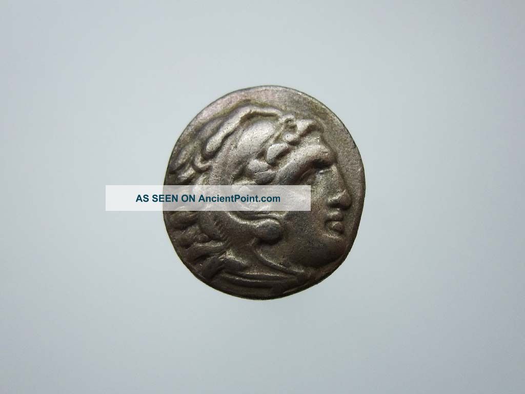 A359.  Greek Silver Coin Drahm Alexander The Great Greek photo