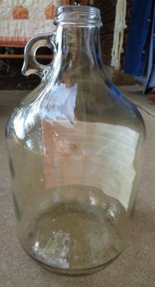 1 Gallon Glass Jug/home Brewing/ Moonshine/ Carboy/crafts/kit/kitchen photo