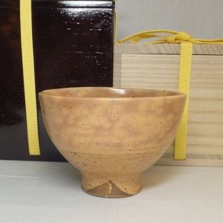 E401: Korean Rhee - Dynasty Style Pottery Tea Bowl Of Traditional Gohon Chawan photo