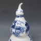 Chinese Blue And White Hand - Painted Gourd Shape Pot W Qing Dynasty Qianlong Mark Pots photo 1