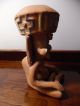Mayan Aztec Incan Mexican Folk Art Pottery Effigy Icon Red Clay Figural Vessel The Americas photo 1