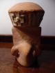 Mayan Aztec Incan Mexican Folk Art Pottery Effigy Icon Red Clay Figural Vessel The Americas photo 2