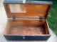 Antique Wood Tool Box Iron Handles Solid Heavy Duty Storage Box Chest Trunk Primitives photo 4