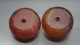 Two Lovely Ancient Egyptian Faceted Carnelian Stone Beads Egyptian photo 1
