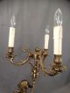 Vintage Victorian Candelabra Style Brass Figural Winged Putti Cherub Parlor Lamp Lamps photo 2