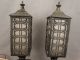 Pair (2) Antique Art Deco Era Street Lamp Style Lady Cameo Bust Old Boudoir Lamp Lamps photo 1