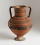 Large Ancient Black - On - Red Pottery Amphora / Cypriot,  Greek,  Etruscan,  Or Roman Roman photo 1