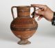 Large Ancient Black - On - Red Pottery Amphora / Cypriot,  Greek,  Etruscan,  Or Roman Roman photo 2
