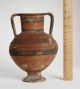 Large Ancient Black - On - Red Pottery Amphora / Cypriot,  Greek,  Etruscan,  Or Roman Roman photo 5