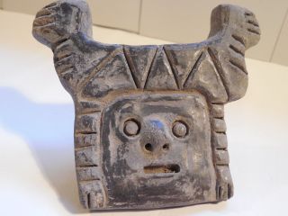 Chimu Large Stamp Pre - Columbian Archaic Ancient Artifact Peru Moche Mayan Nr photo