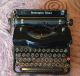 Remington Rand Model 1 Vintage 1934 Typewriter W/case Gloss Black 