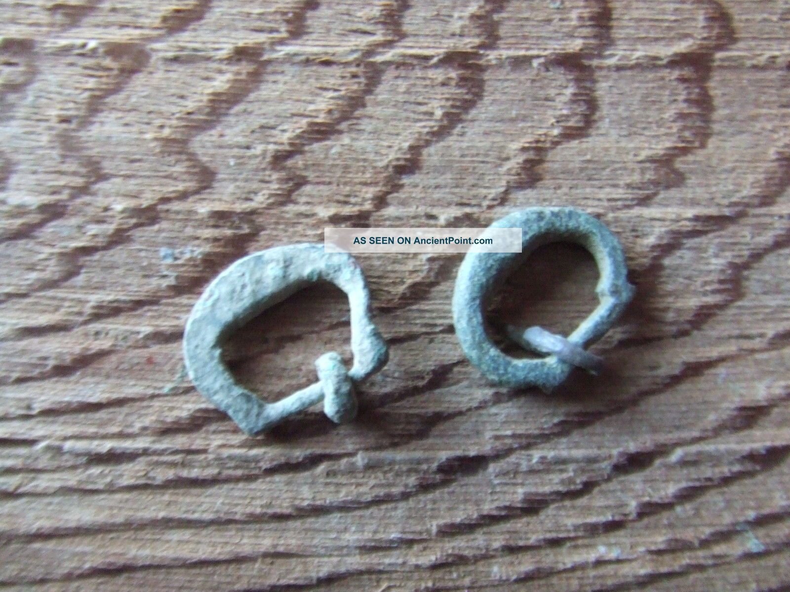 Medieval Britain. Two Early Small Bronze Belt Buckles.