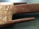 Antique Samoan Weapon War Club Tribal Item Lime Inlay Palm Tree Pacific Islands & Oceania photo 3