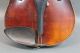 Antique 4/4 German Strad Copy Figured Maple Violin & Eastman Bow,  Case,  Nr String photo 11