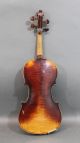 Antique 4/4 German Strad Copy Figured Maple Violin & Eastman Bow,  Case,  Nr String photo 5