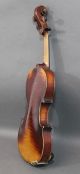 Antique 4/4 German Strad Copy Figured Maple Violin & Eastman Bow,  Case,  Nr String photo 6