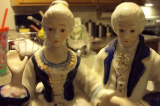 Antique Blue Nd White Porcelain Figurine photo