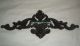 Antique Victorian Salvaged Cast Iron Floral Curtain Drapery Hardware Accessories Metalware photo 2