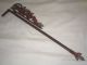 Antique Victorian Salvaged Cast Iron Floral Curtain Drapery Hardware Accessories Metalware photo 3