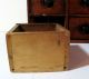 Antique Wood Sitting / Hanging 8 Drawer With Lettering Spice Box Chest Folk Art Primitives photo 9