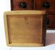 Antique Wood Sitting / Hanging 8 Drawer With Lettering Spice Box Chest Folk Art Primitives photo 10
